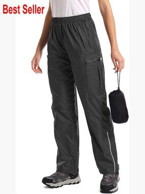 Waterproof Windproof Lightweight Rain Pants for Hiking Golf Cycling